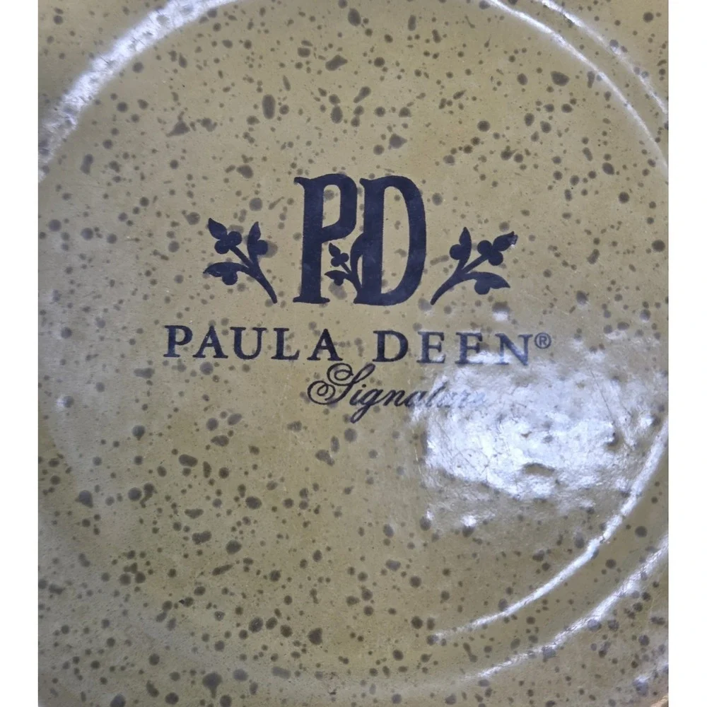 Paula Deen Signature Sage Green Speckled Enamelware Coffee Pot Percolator
